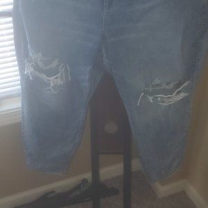 AE Wide Leg Distressed Jeans